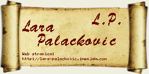 Lara Palačković vizit kartica